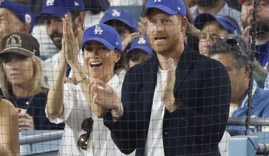 Harry has revealed they were guests of the team's owner, who is facing protests related to investments into ICE-related businesses