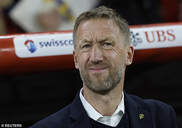 Graham Potter's Sweden suffered a heavy 4-1 defeat to Switzerland in his first match in charge