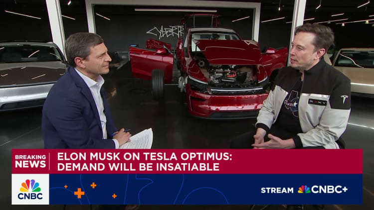 Tesla CEO Elon Musk says demand for Optimus robots 'will be insatiable'