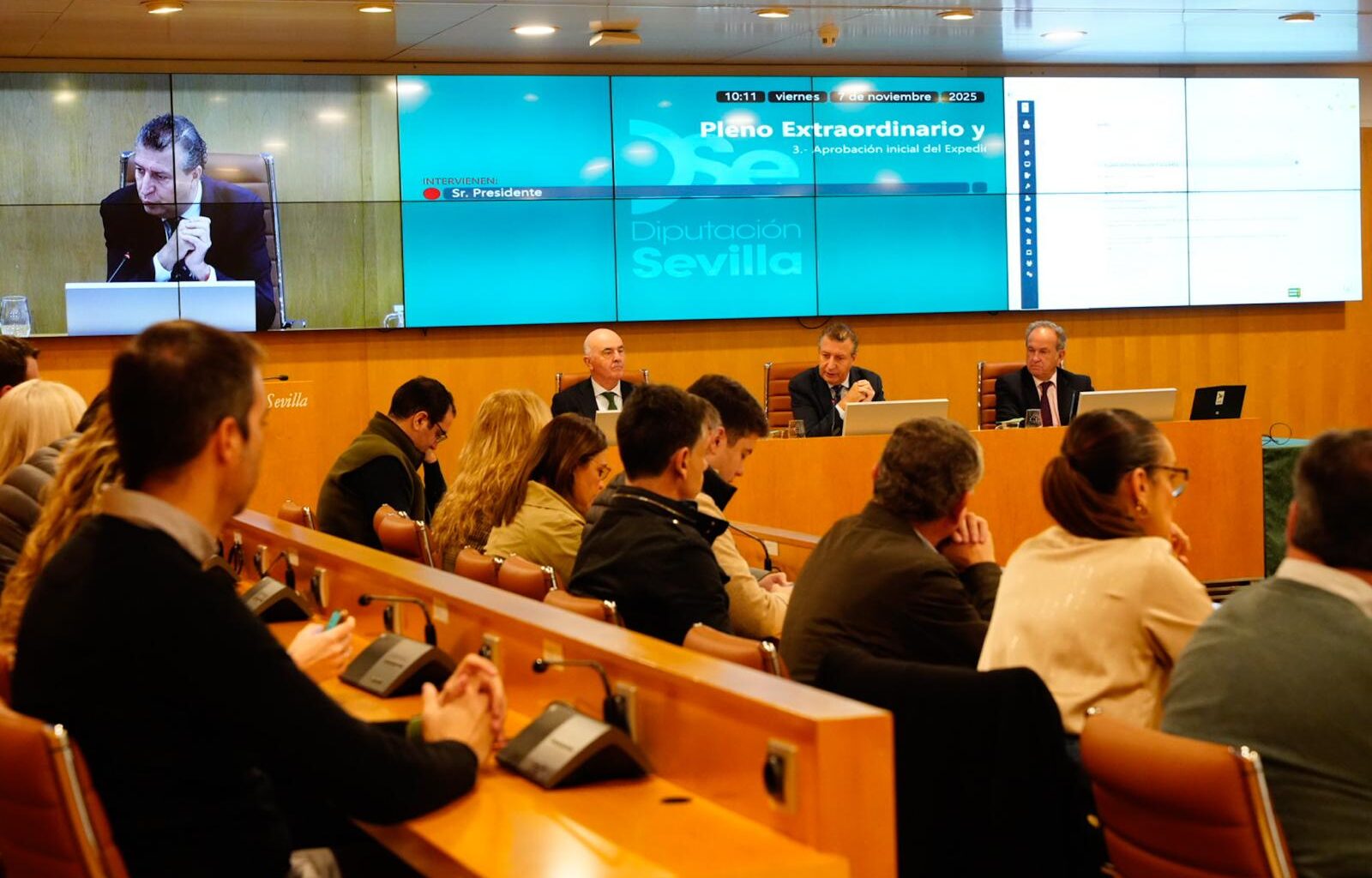 El Pleno de la Diputación atiende la solicitud del Ayuntamiento de Écija y aprueba una modificación presupuestaria del Plan Más Sevilla