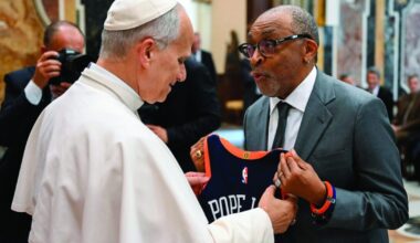 Pope asks big names in film to continue to challenge, inspire, give hope