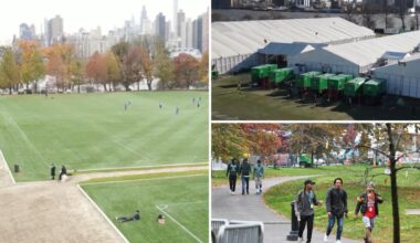 Randall's Island fields restored, reopened following use as migrant tent city