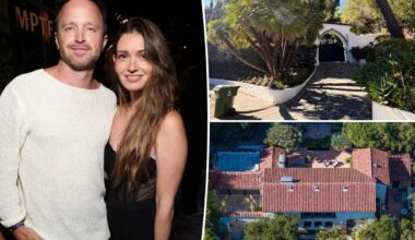 Aaron Paul and wife Lauren move to France after LA wildfires