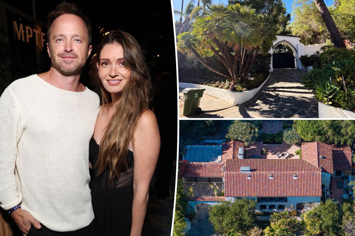 Aaron Paul and wife Lauren move to France after LA wildfires