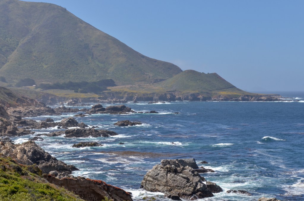 Three people were swept into the ocean near Big Sur on Saturday as dangerous surf pounded the Central Coast in California for the second weekend in a row.