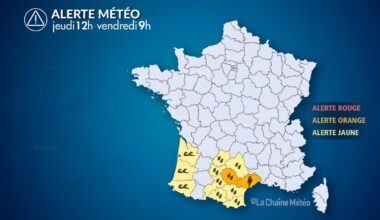 Alerte Météo : Fortes pluies orageuses en Occitanie ce jeudi et houle en Aquitaine