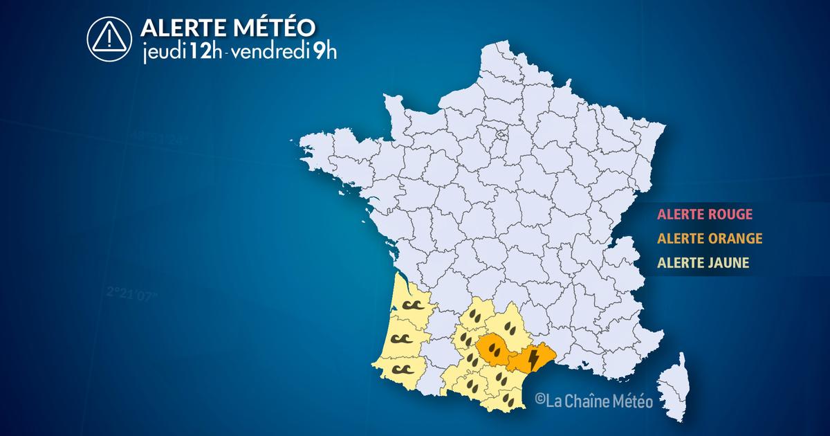 Alerte Météo : Fortes pluies orageuses en Occitanie ce jeudi et houle en Aquitaine
