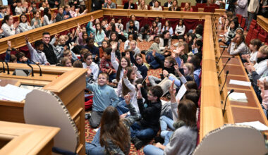 Luxemburg Kinder entdecken das Parlament: Der „Zug der Demokratie“ macht Halt in der Chamber