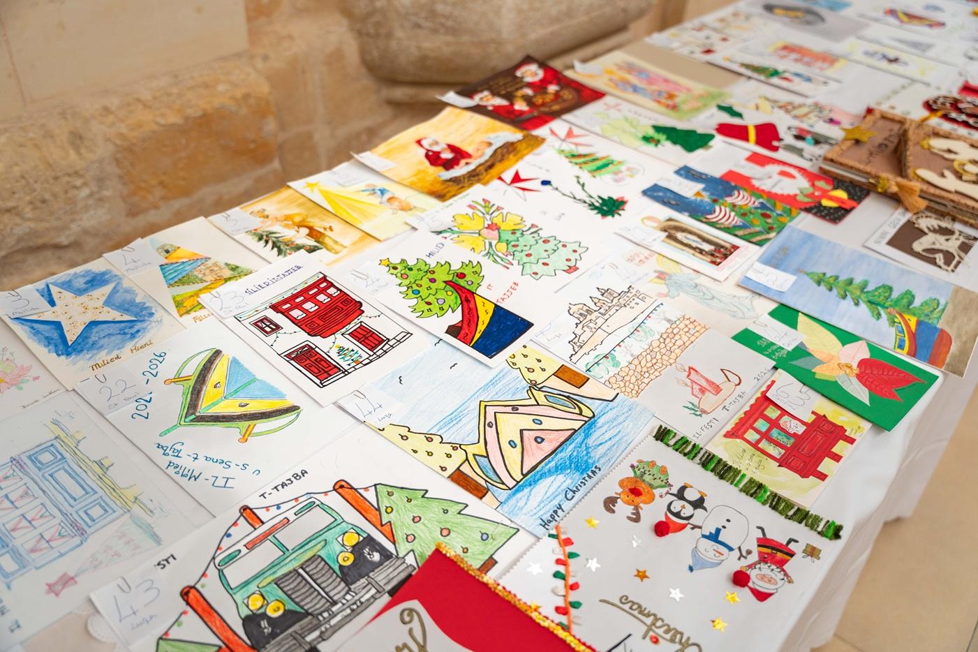 The competition submissions featured familiar festive images, as well as distinctly Maltese designs. Photo: DOI.