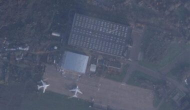 Satellite pictures show a destroyed A-60 and an IL-76, plus possibly a hit in an S-400 battery after tonight's Ukrainian attack on Taganrog, Russia.