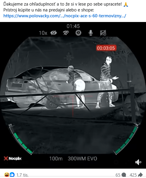 Když děláte děti v lese, nezahazujte šprcku na zem, ale odvezte jí do koše. Zvířátka vám děkují.