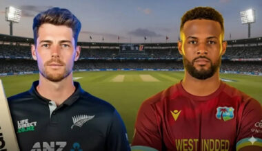 NZ 258/6 (48.4) vs WI | New Zealand vs West Indies Live Score 1st ODI 2025 | Watch NZ vs WI Live Score | NZ Banaam WI ke Aaj ke match ka Live Score | Match Scorecard | Ball By Ball Commentary Updates