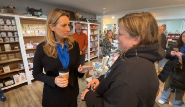 New Jersey Gov.-elect Mikie Sherrill talks to small business owners about plan to fight tariffs, high costs