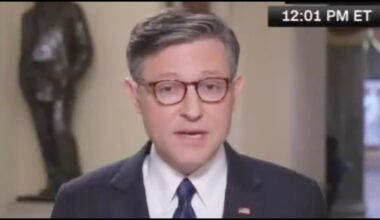 Mike Johnson descends into PUBLIC PANIC as walls close in