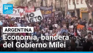 Economía, bandera del Gobierno Milei y motivo de descontento de miles de argentinos • FRANCE 24