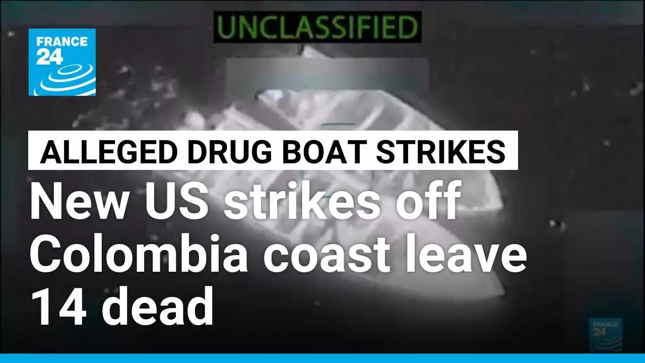 US launches strikes on alleged drug-running boats off Colombia, killing 14 • FRANCE 24 English
