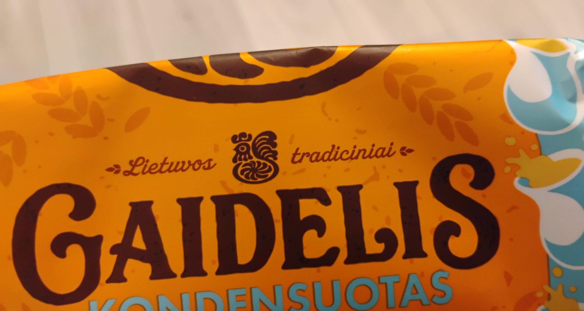 My aunt often travels to Lithuania. This time she brought these biscuits with her