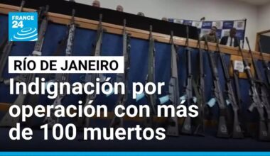 Indignación en Brasil por operación antidrogas en Río de Janeiro con más de 100 muertos