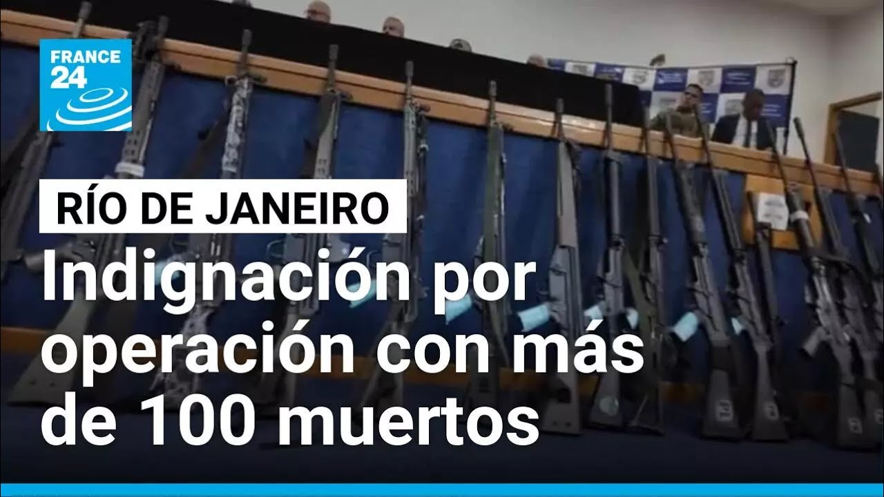 Indignación en Brasil por operación antidrogas en Río de Janeiro con más de 100 muertos