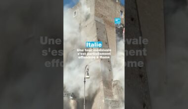 Italie : une tour médiévale s’effondre partiellement à Rome, un ouvrier pris au piège