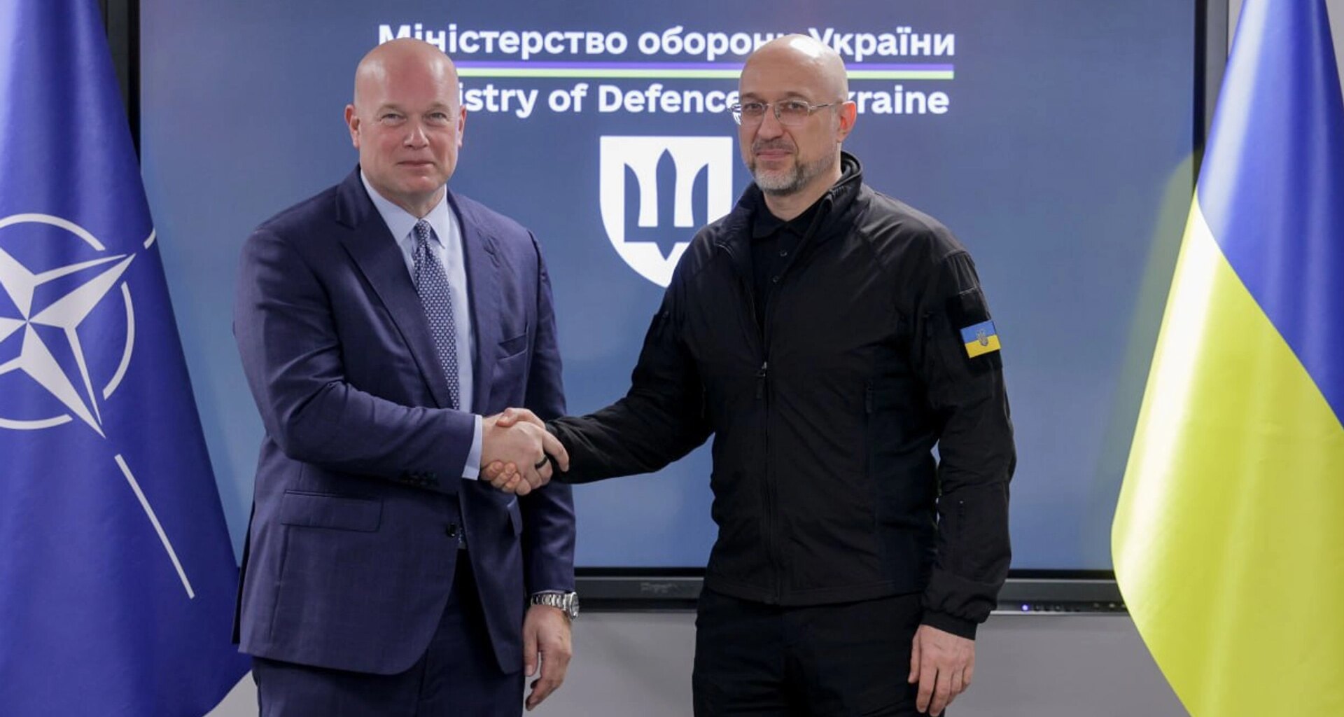 US ambassador to NATO visits Ukraine for first time and meets with defence minister