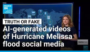 AI-generated videos of Hurricane Melissa flood social media • FRANCE 24 English