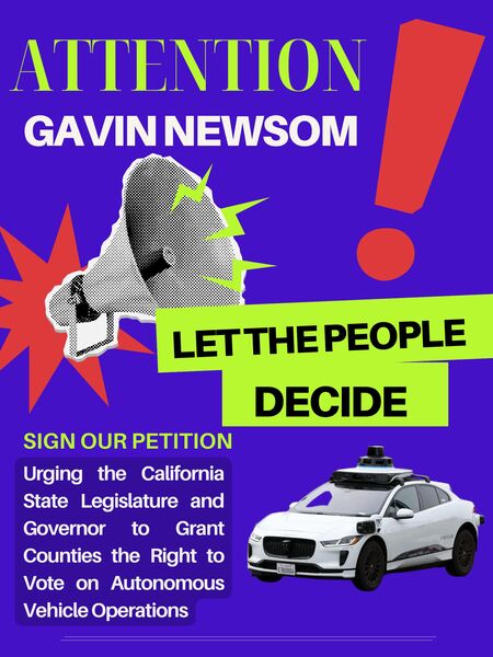 Let the People Decide: Give Us a Vote on Autonomous Vehicles