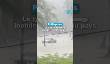 Philippines : le typhon Kalmaegi inonde le centre du pays et fait 26 morts • FRANCE 24