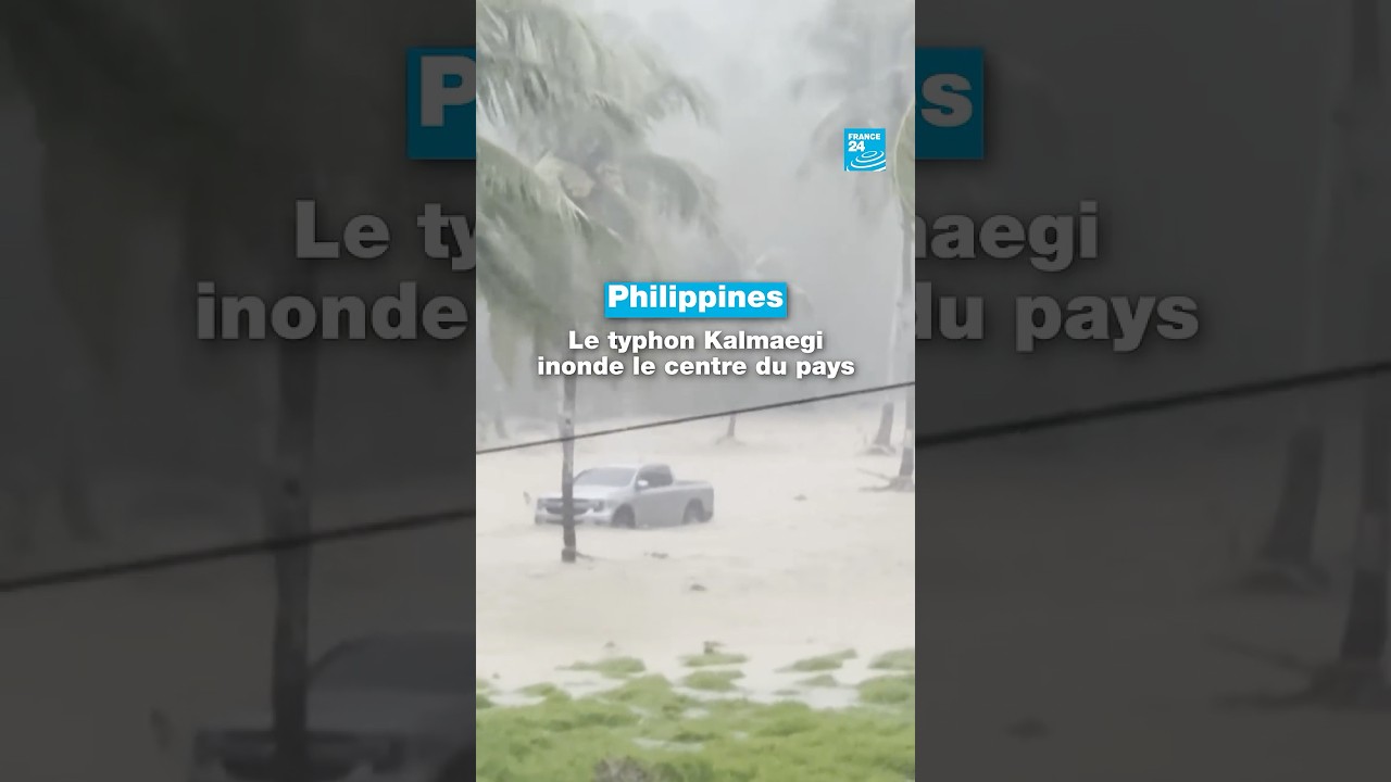 Philippines : le typhon Kalmaegi inonde le centre du pays et fait 26 morts • FRANCE 24