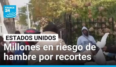 Millones en riesgo de hambre en EE. UU. por recortes al SNAP y cierre de Gobierno