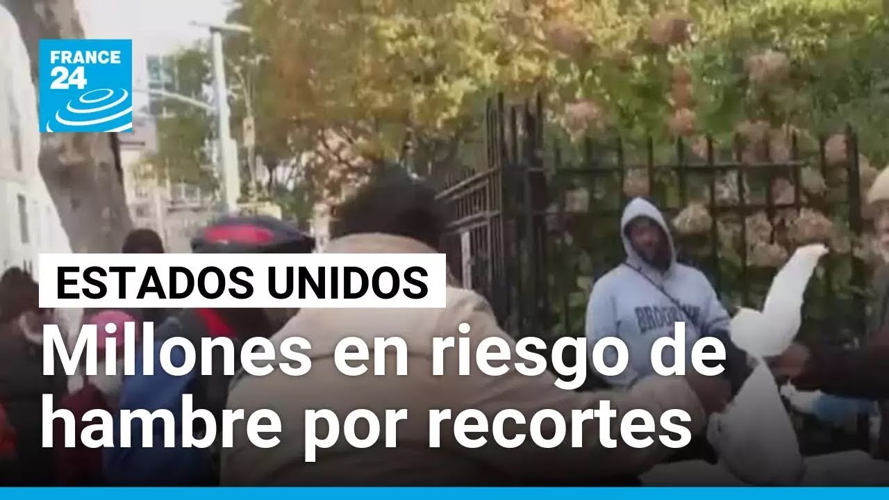 Millones en riesgo de hambre en EE. UU. por recortes al SNAP y cierre de Gobierno