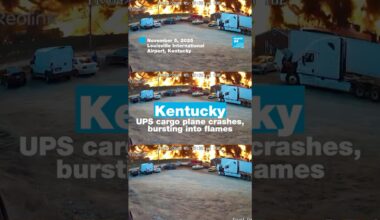 Kentucky: UPS cargo plane crashes, bursting into flames • FRANCE 24 English