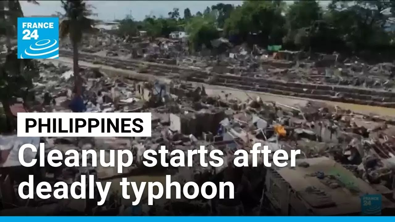 Philippines begins cleanup after Typhoon Kalmaegi leaves dozens dead • FRANCE 24 English