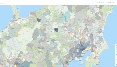 [OC] Average Used Home Price Per Square Foot in Japan