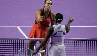 Aryna Sabalenka eliminates Coco Gauff to reach last four at WTA finals