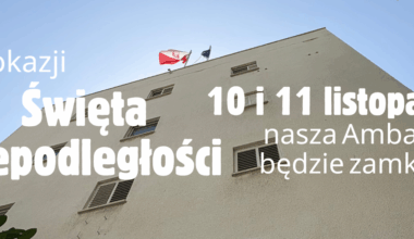 10 i 11 listopada Ambasada RP nieczynna - Polska w Izraelu