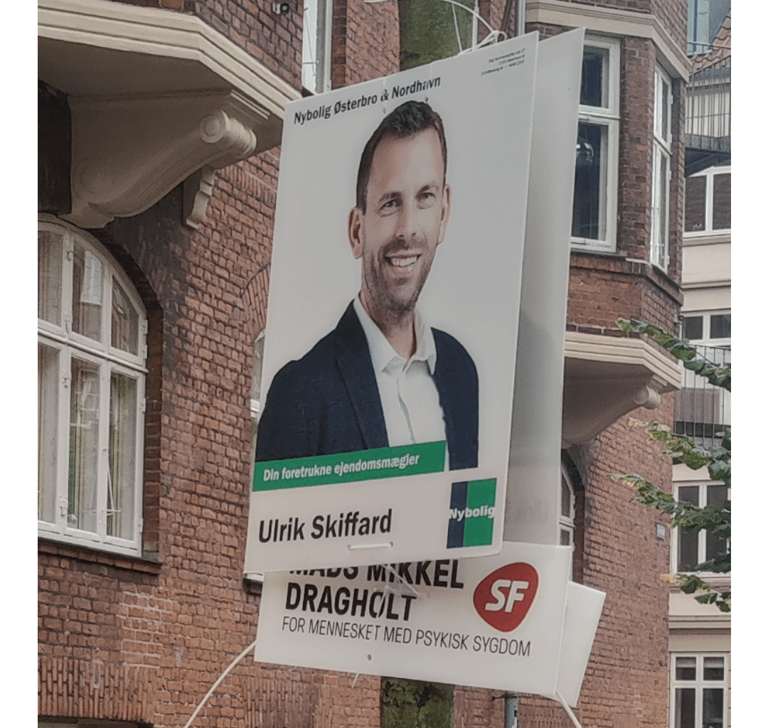 Spørgsmål - Er det lovligt med reklamer, maskeret som valgplakater?