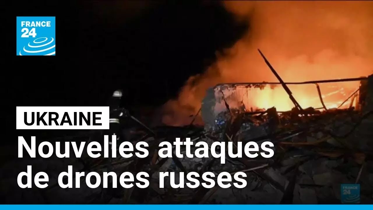 Ukraine : De nouvelles attaques de drones russes touchent des infrastructures énergétiques