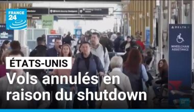 Paralysie budgétaire aux États-Unis : Des milliers de vols annulés • FRANCE 24