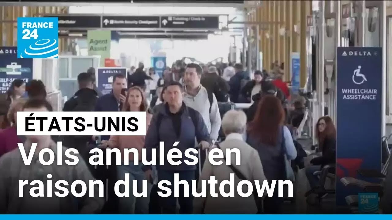 Paralysie budgétaire aux États-Unis : Des milliers de vols annulés • FRANCE 24