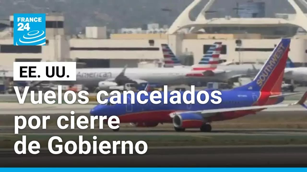 Cierre de Gobierno en EE. UU.: escasez de personal obliga a reducir vuelos • FRANCE 24 Español