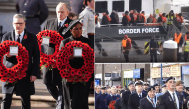 Veterans furious as hundreds of migrants cross Channel on Remembrance Sunday