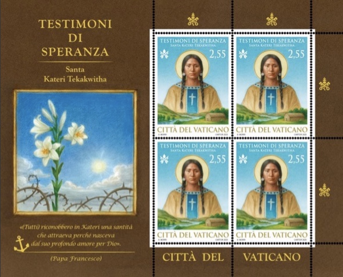 Vatican new stamp honors U.S. saint Kateri Tekakwitha