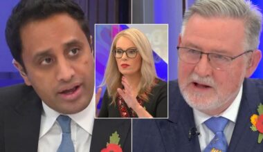 'Both of you, pack it in!' Michelle Dewberry forced to step in as GB News guests embroiled in HEATED migrant debate
