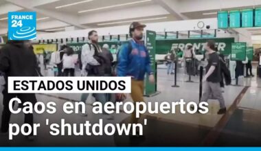 Caos en aeropuertos de EE. UU.: miles de vuelos afectados por el cierre de Gobierno