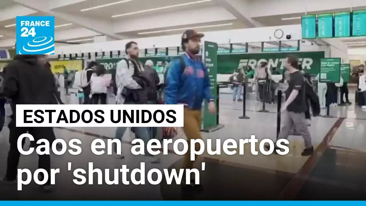 Caos en aeropuertos de EE. UU.: miles de vuelos afectados por el cierre de Gobierno