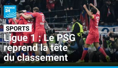 Ligue 1 : Le PSG s'impose de justesse à Lyon et reprend la tête du classement • FRANCE 24