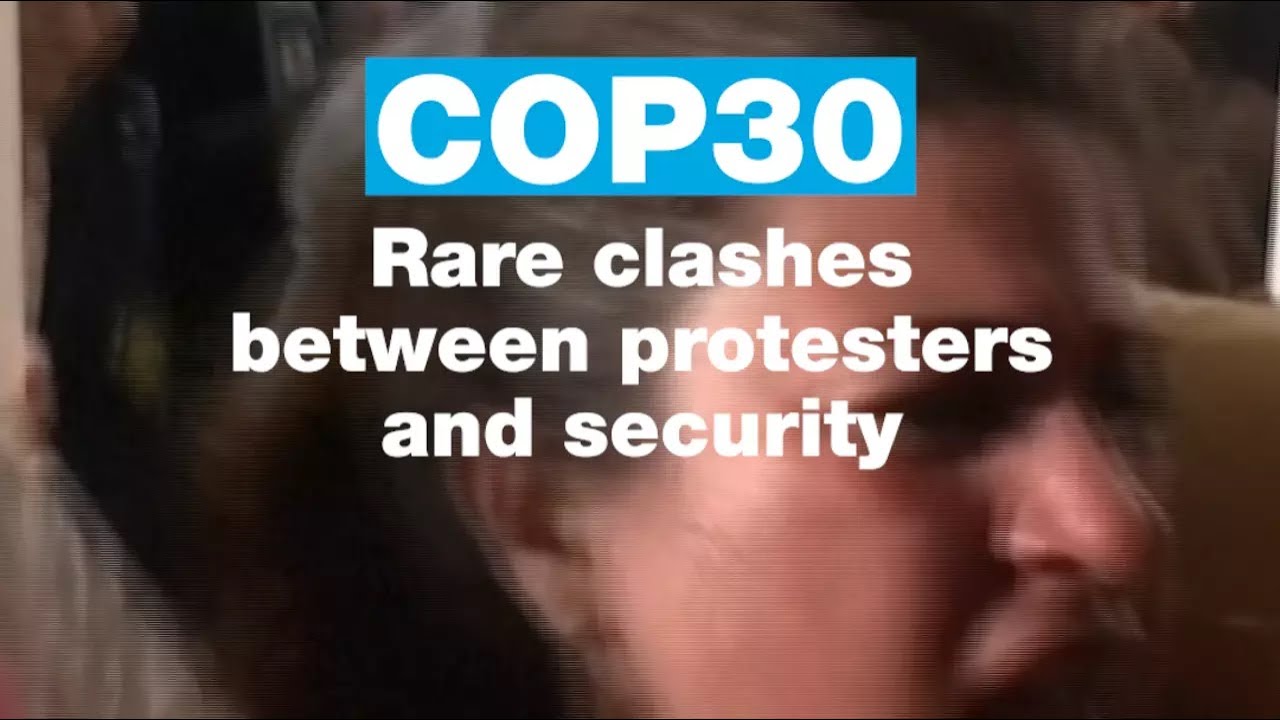 🚨 #COP30: Rare #clashes between #Indigenous protesters and #security guards • FRANCE 24 English