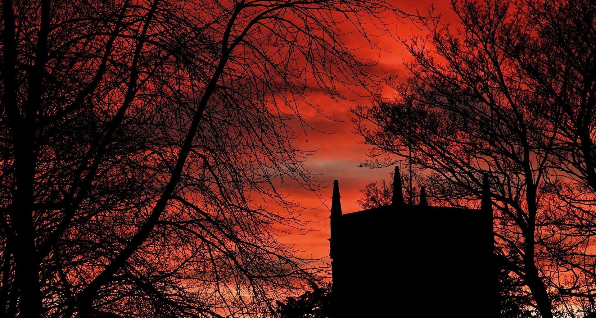Sunset Silhouette in Nottingham