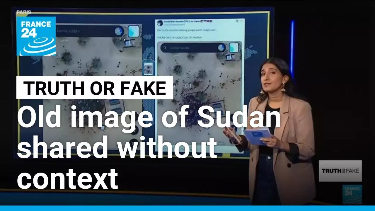 Satellite image of livestock in Sudan misinterpreted as mass graves • FRANCE 24 English
